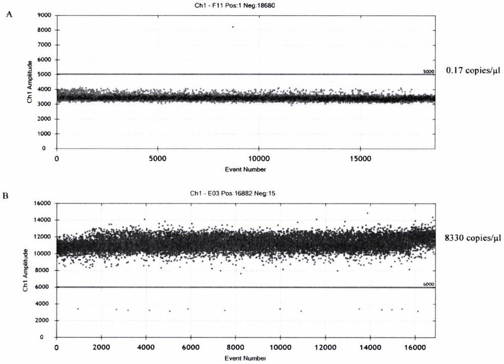 Microdroplet digital PCR (Polymerase Chain Reaction) detection method and kit for ureaplasma parvum