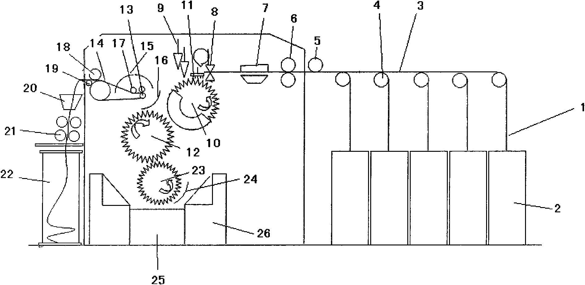 Sesaron combing and sorting method and device