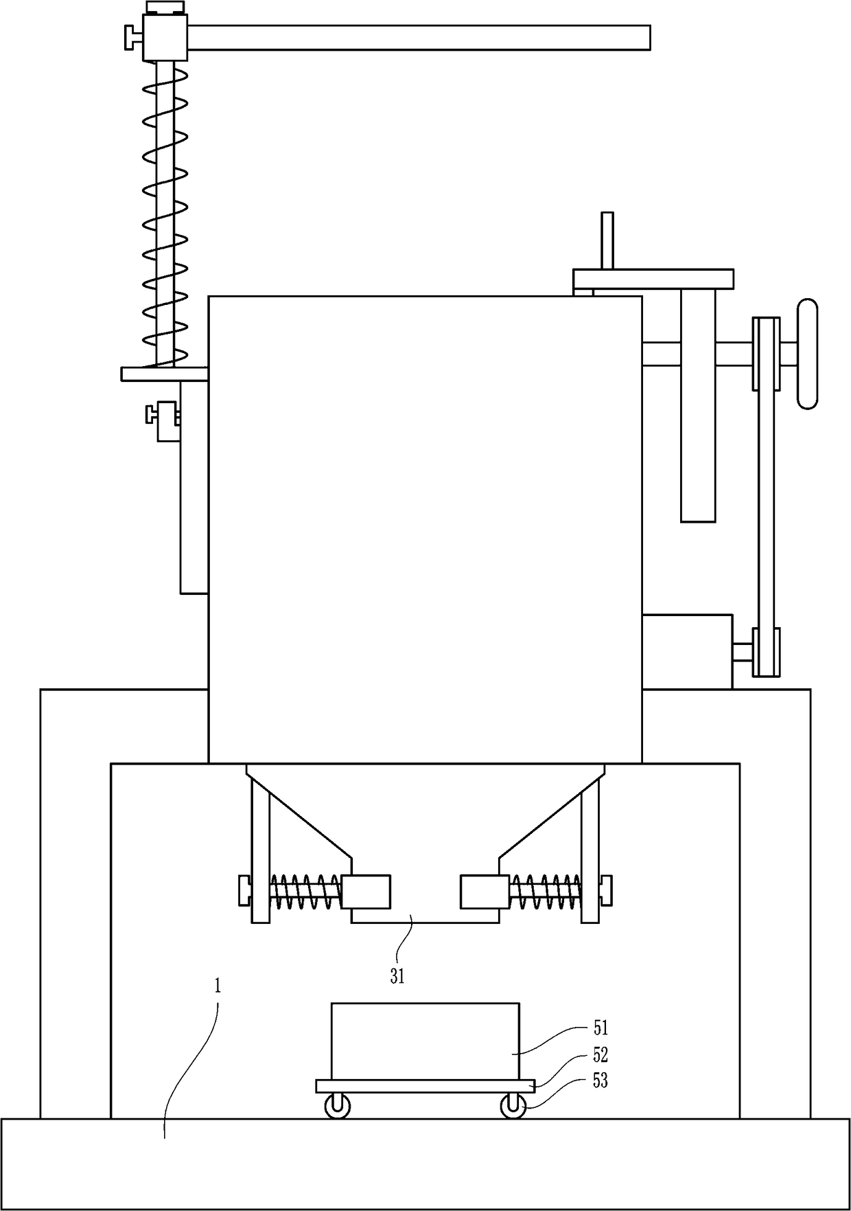 Wheat grain sieving device for agriculture