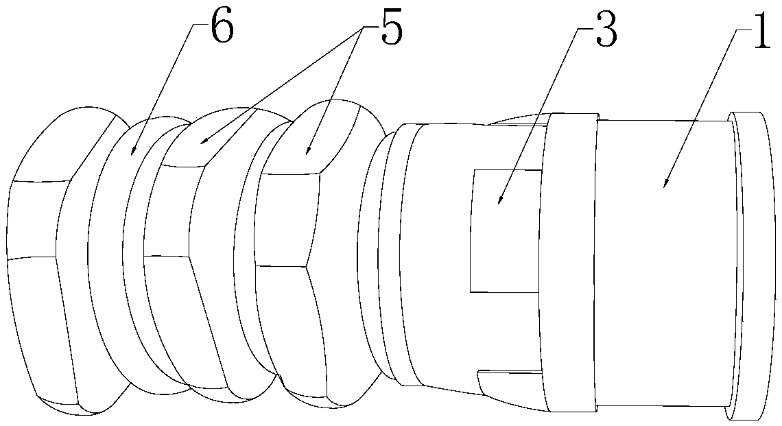 Socket internal buckling fixed type electric power pipe