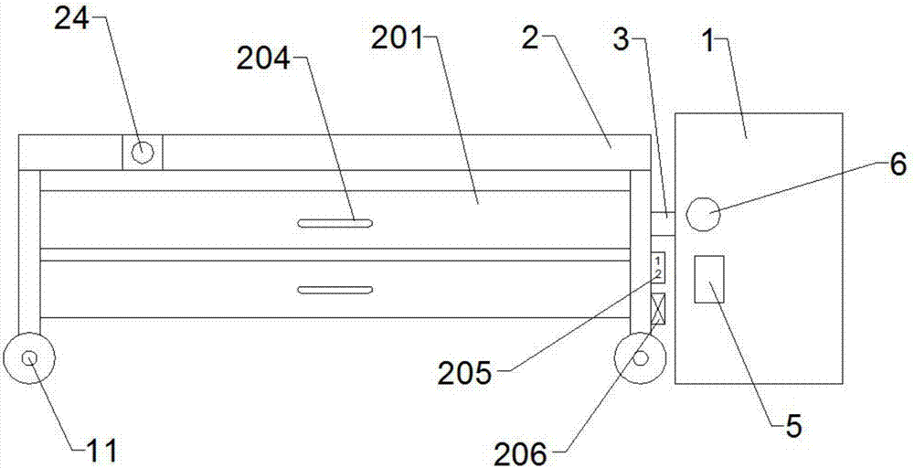 An automatic identification safety emergency bed