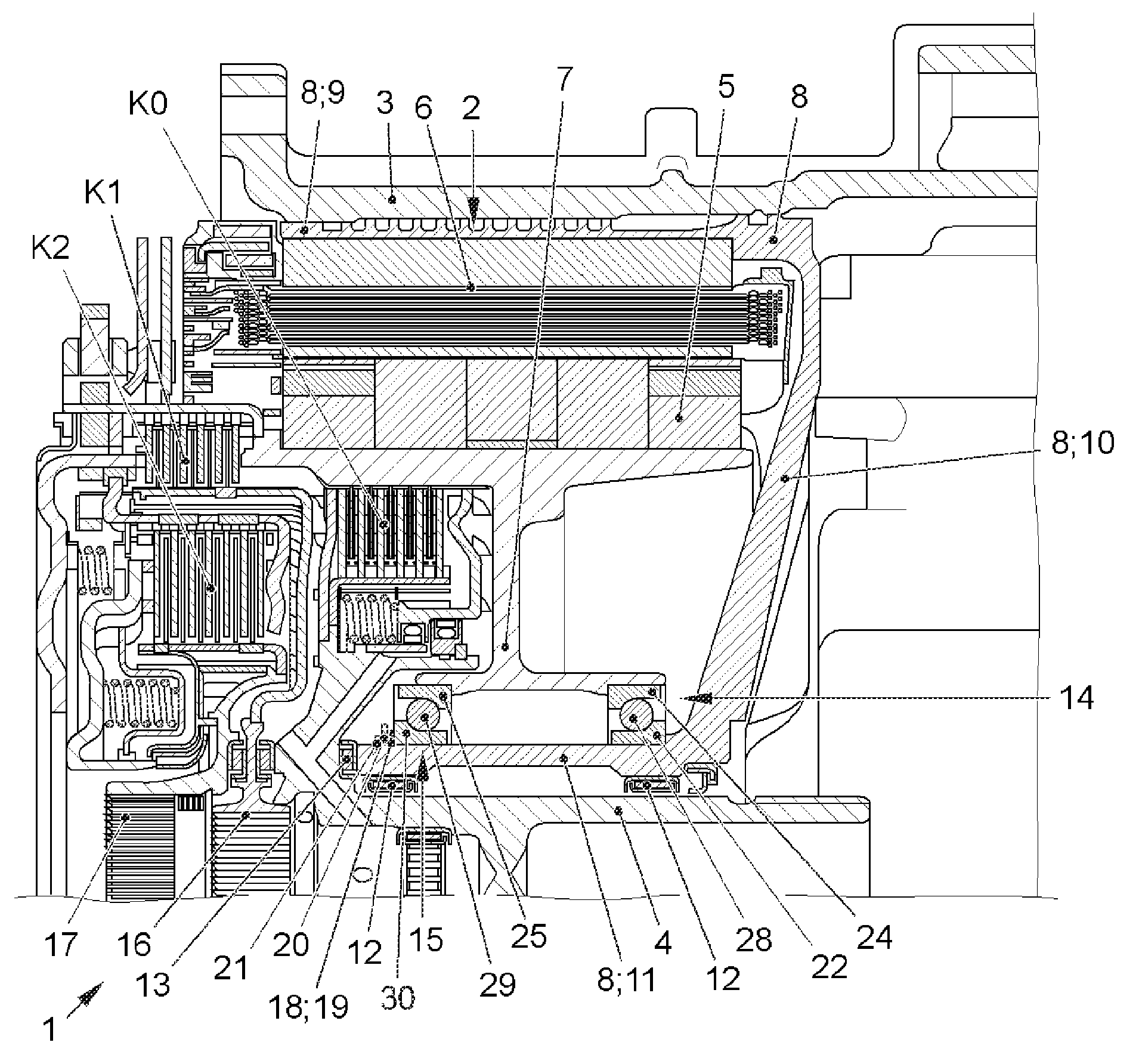 Hybrid Drive Device Used For Motor Vehicle