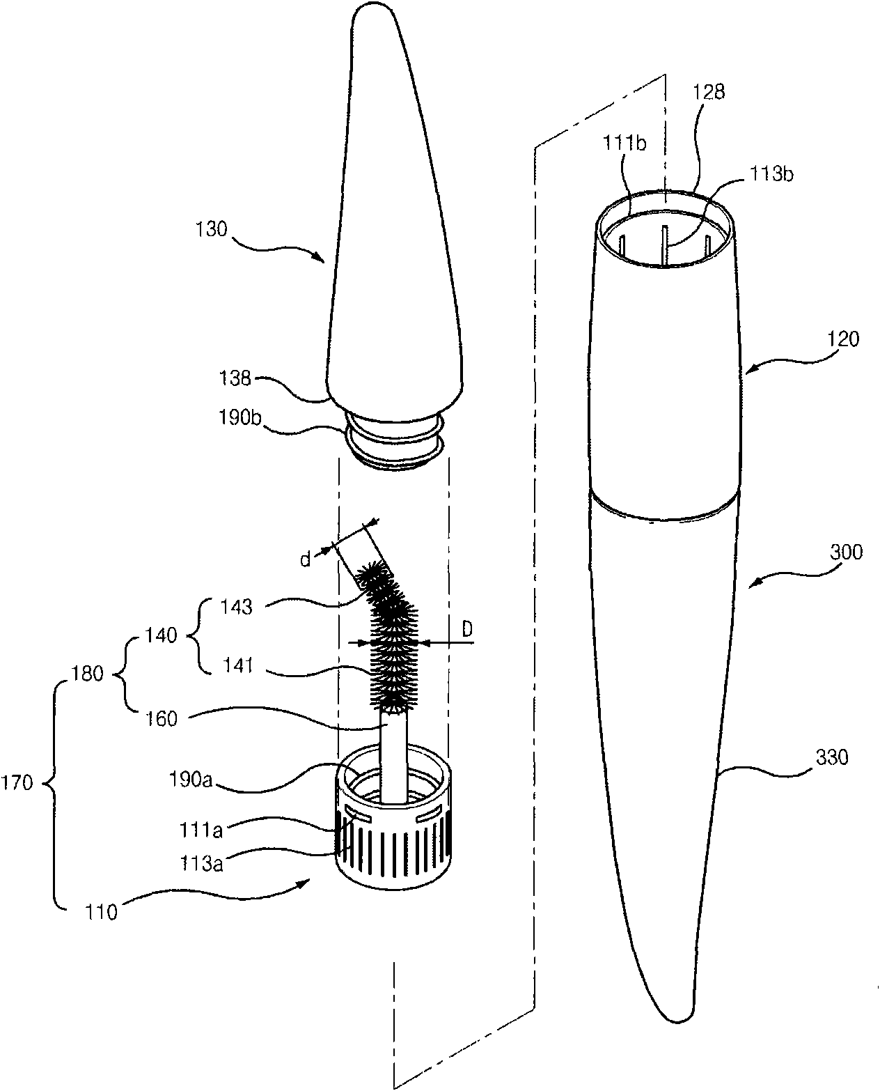 Cosmetic smearing tool and smearing cosmetics utilizing same