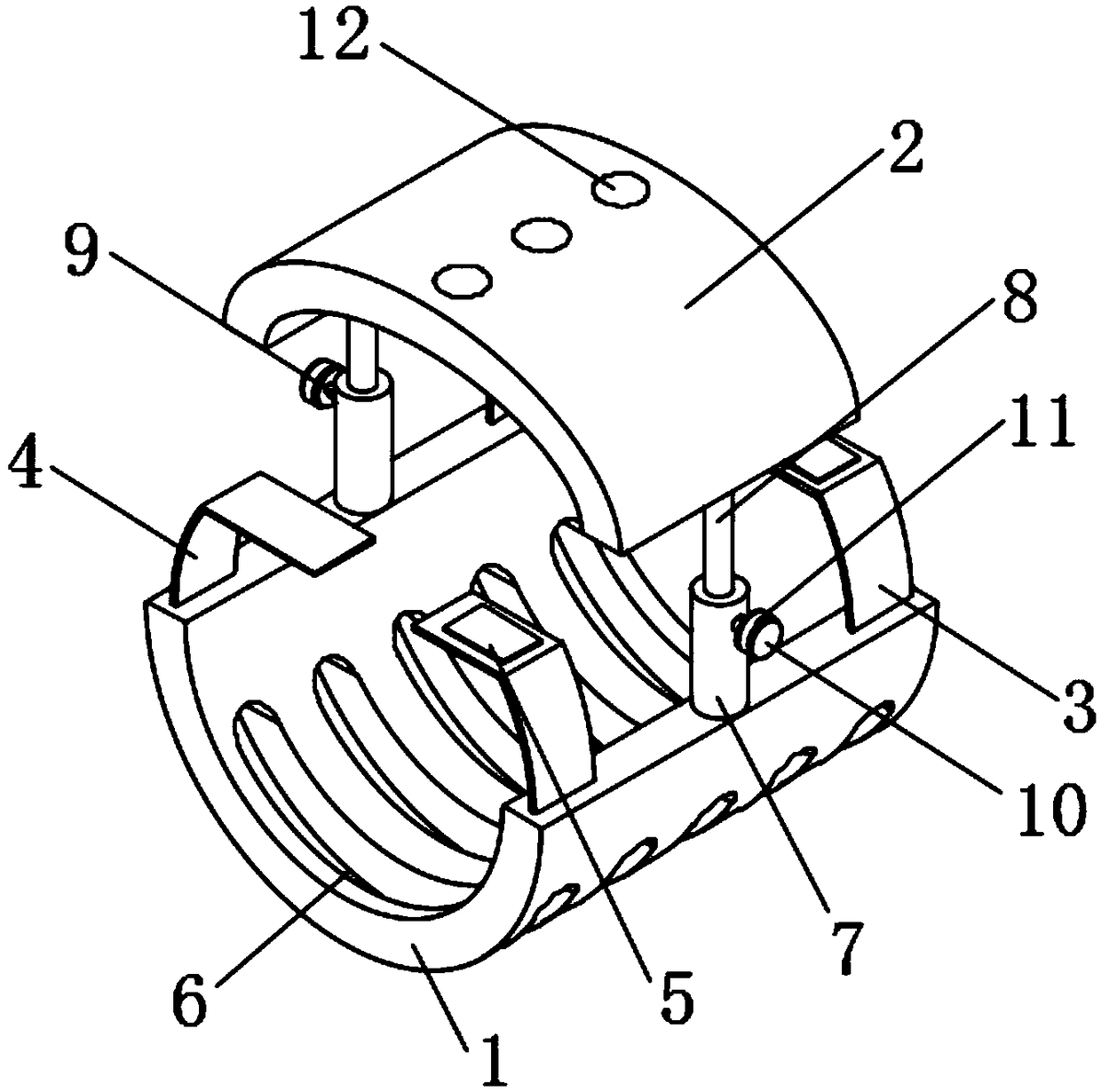 Femoral lesser trochanter fixing device for clinical orthopedic surgery