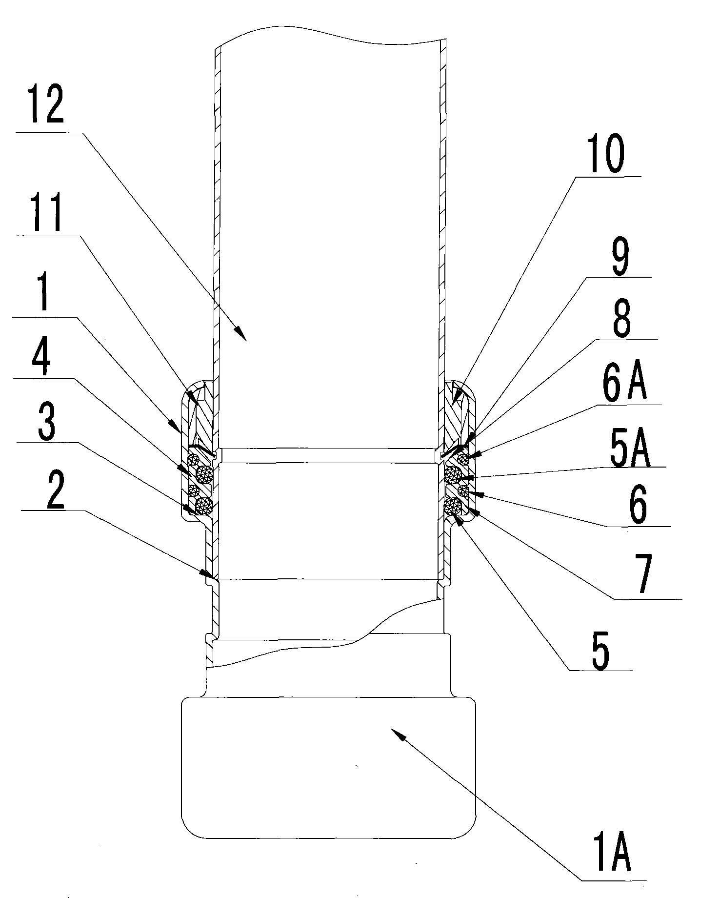 Circular tube connector