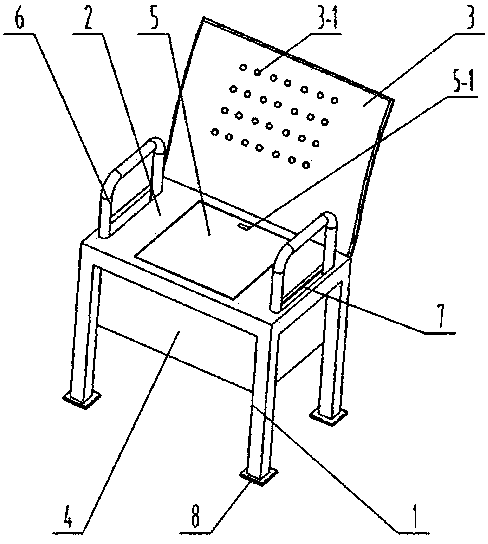 Dormitory chair with storage function