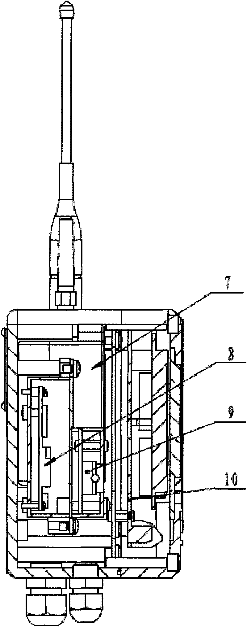 Volume correction instrument with wireless data transmission function