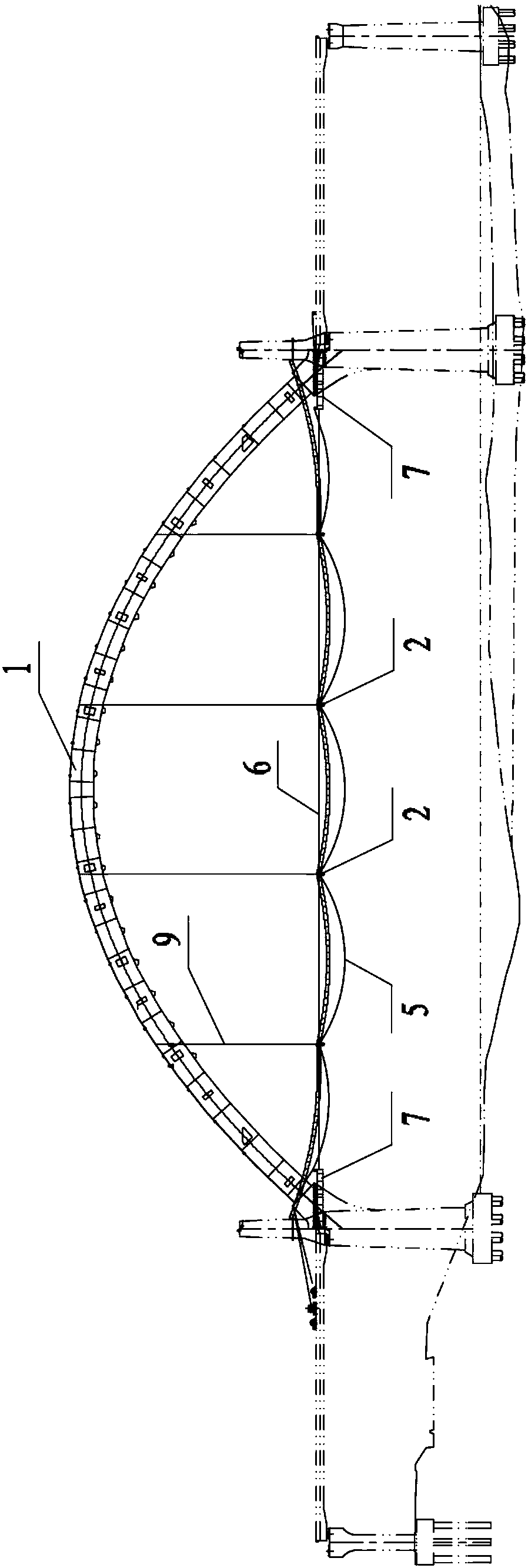 Method for mounting large-span arch bridge tie bars