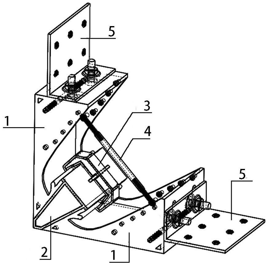 A formwork shaped adjustable wedge-shaped corner support and its application method