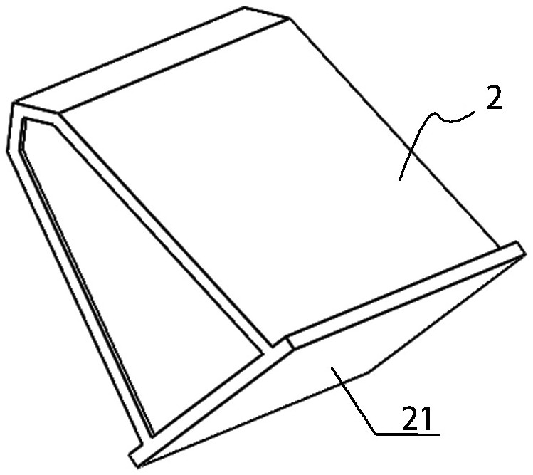 A formwork shaped adjustable wedge-shaped corner support and its application method