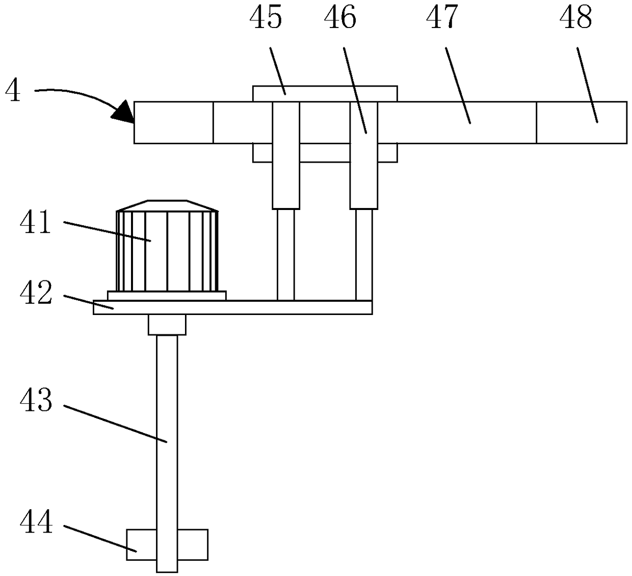 An experiment stand used for chemical teaching