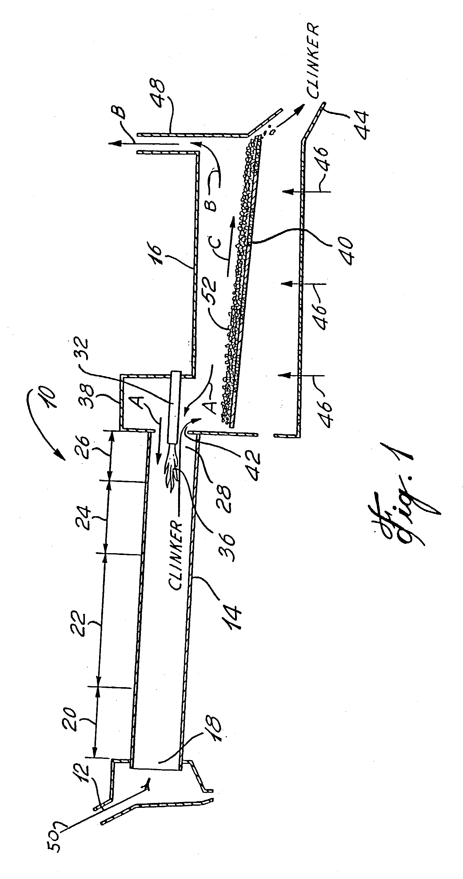 Process for incorporating coal ash into cement clinker
