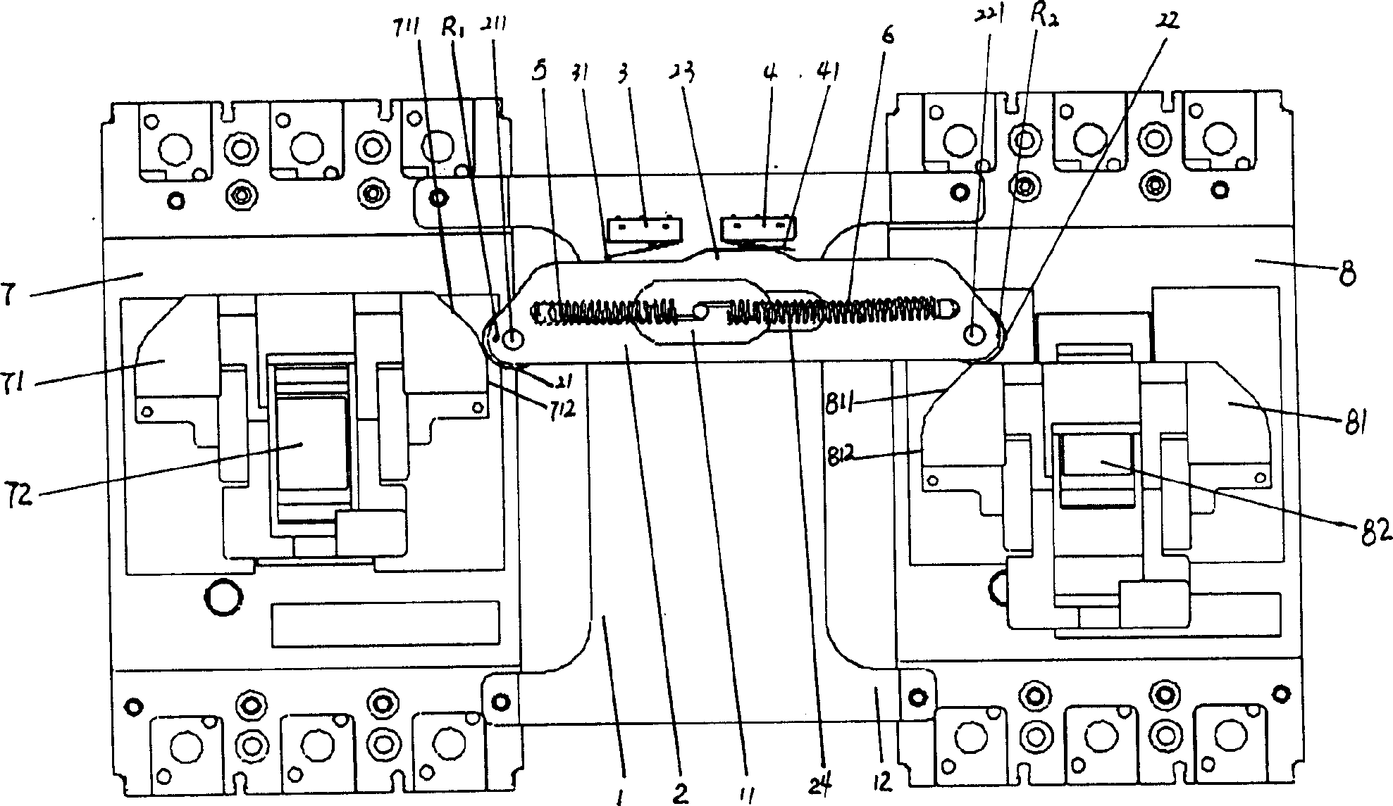 Circuit breaker interlocking device
