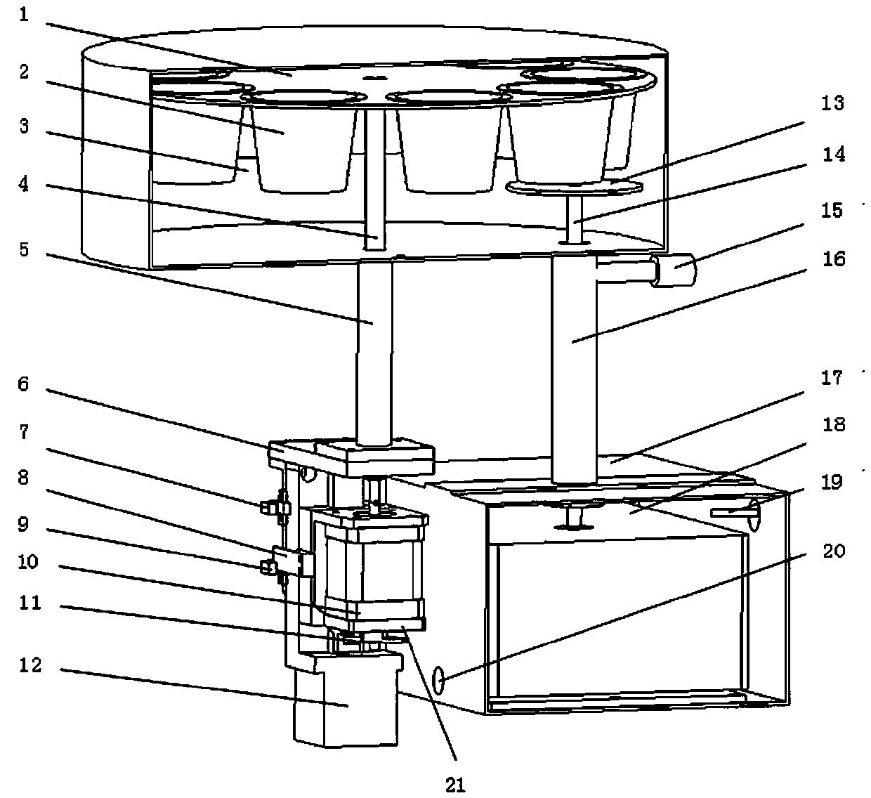 Automatic weighing device for detecting moisture adsorption and desorption performance of tobaccos