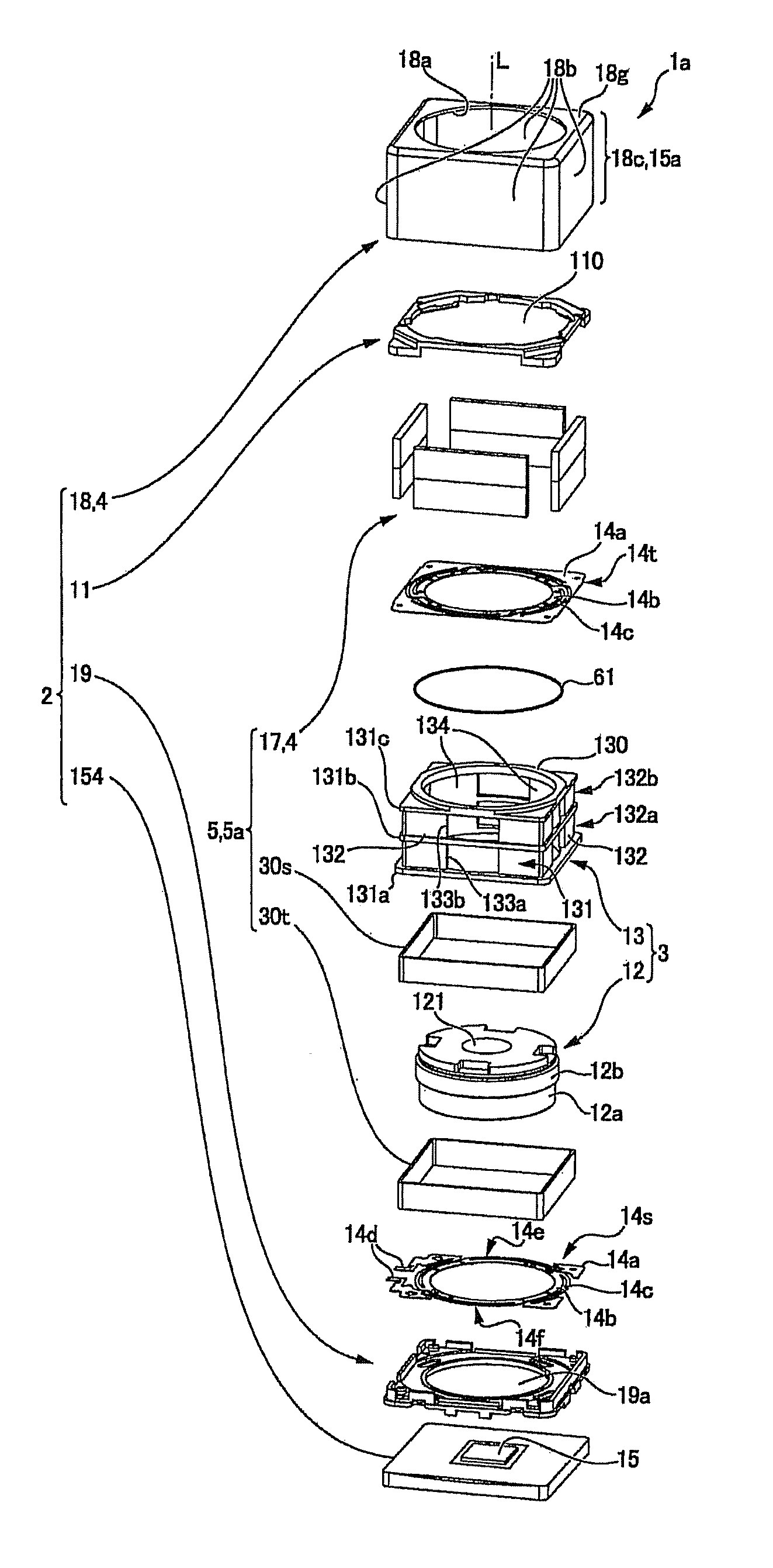 Optical unit with shake correcting function and shake correction control method therefor