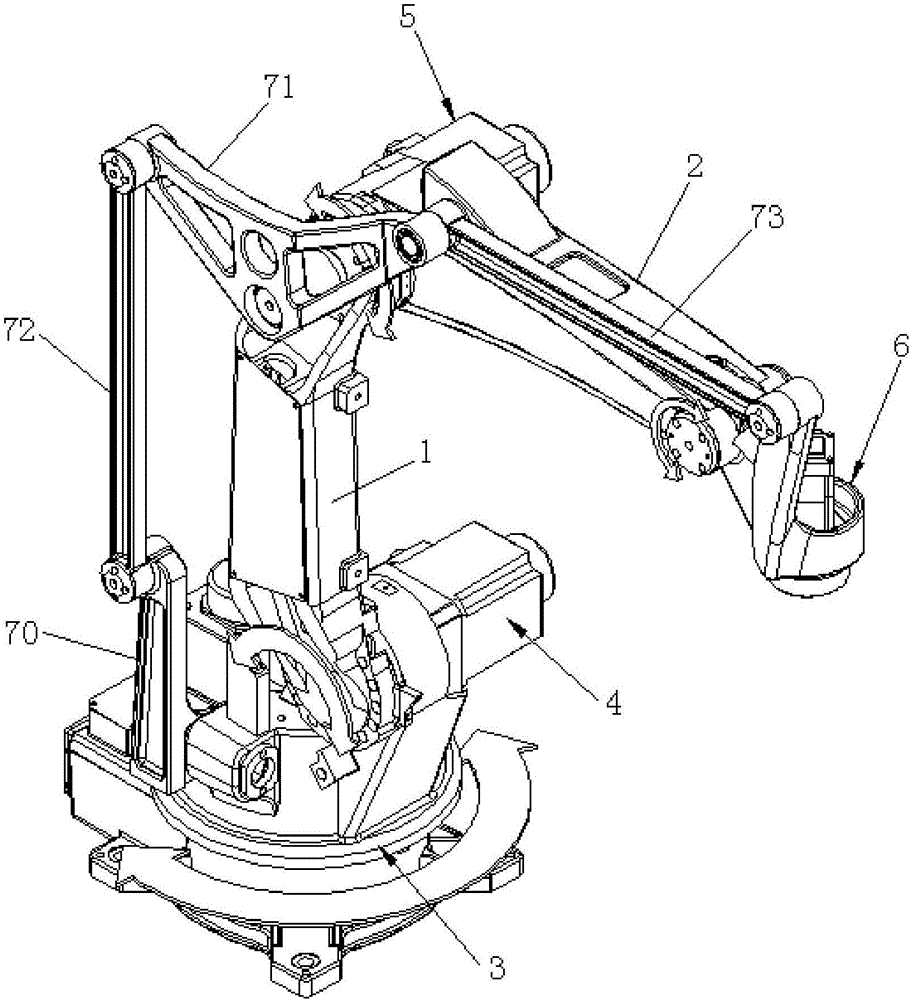 Four-shaft stacking robot