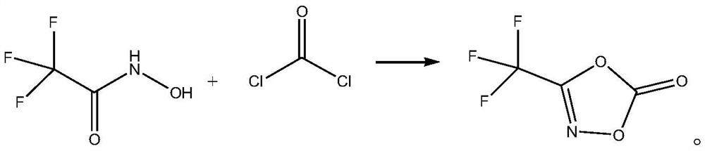 Synthesis method of 3-trifluoromethyl-1, 4, 2-dioxazole-5-one