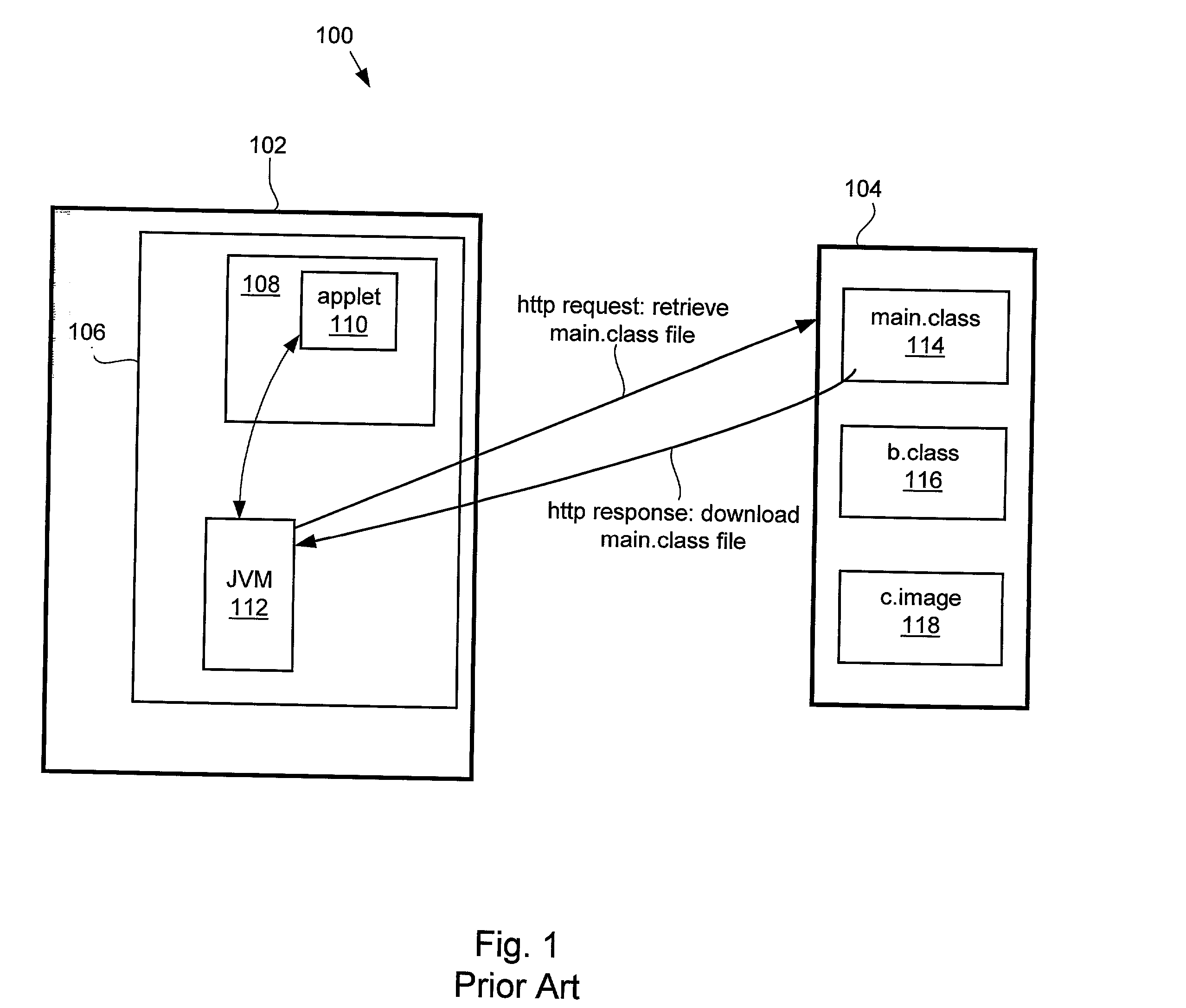 Method and apparatus for expedited file downloads in an applet environment