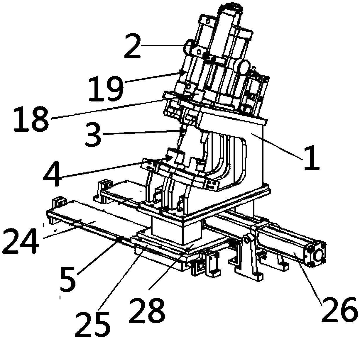 Auto body-in-white blanking device