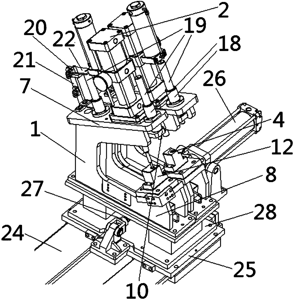 Auto body-in-white blanking device