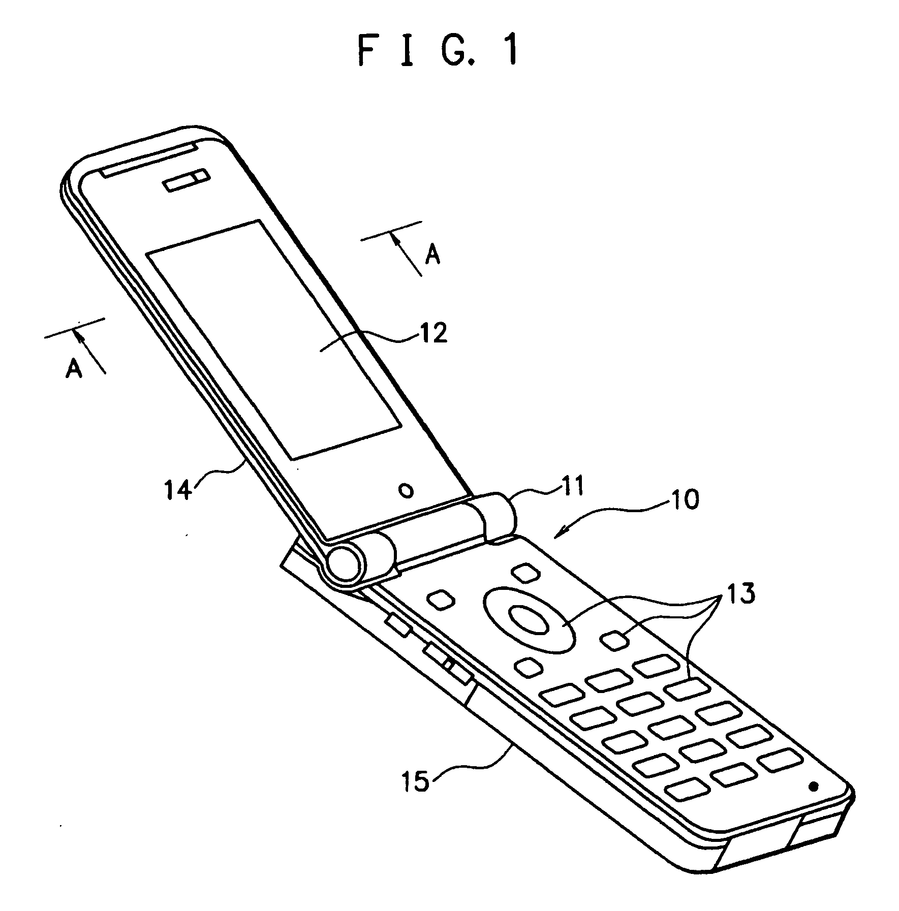 Component, display part structure and portable terminal device
