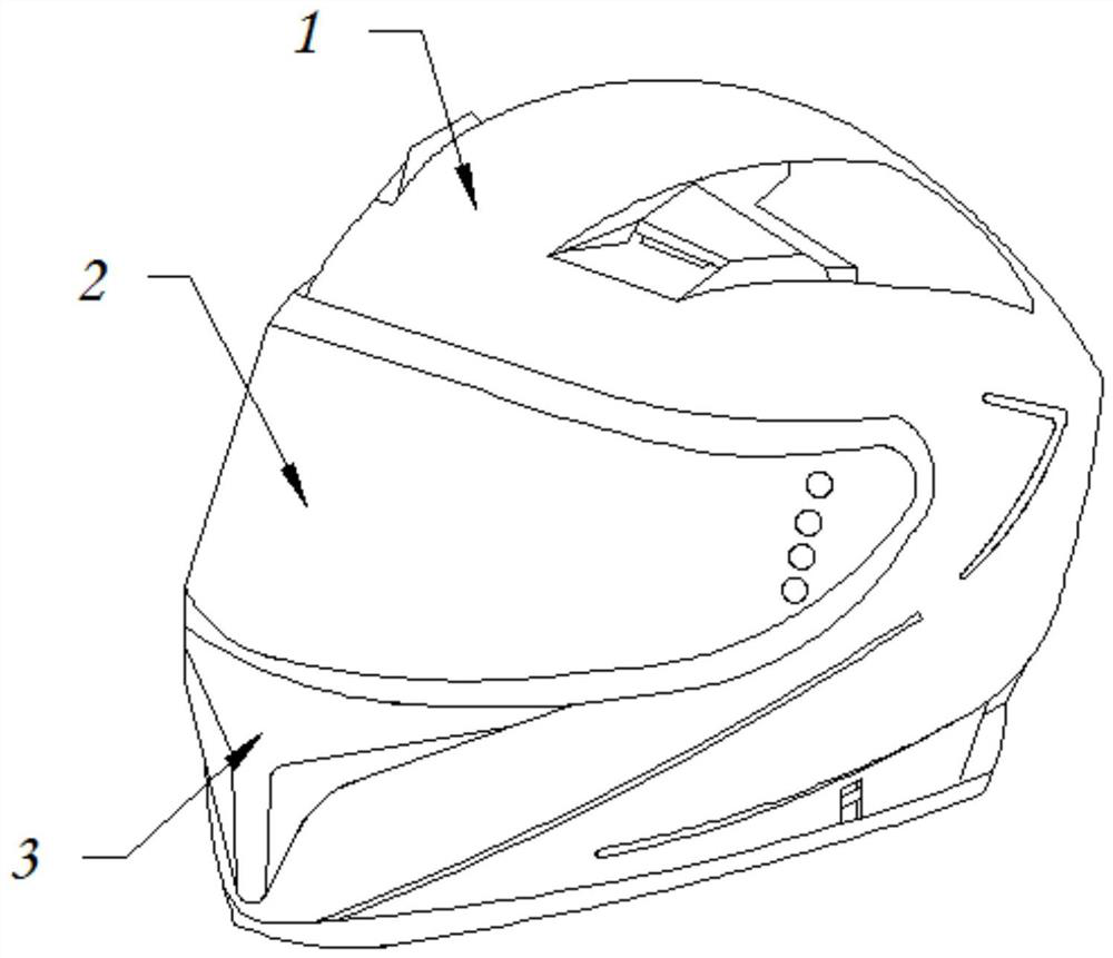 Multi-layer protection combined type helmet convenient to disassemble and assemble