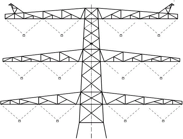 Same-tower multi-loop transmission circuit risk probability assessment method