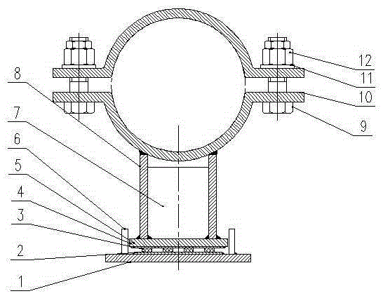 A Two-way Sliding Pipe Support Capable of Bearing Two-way Vertical Loads