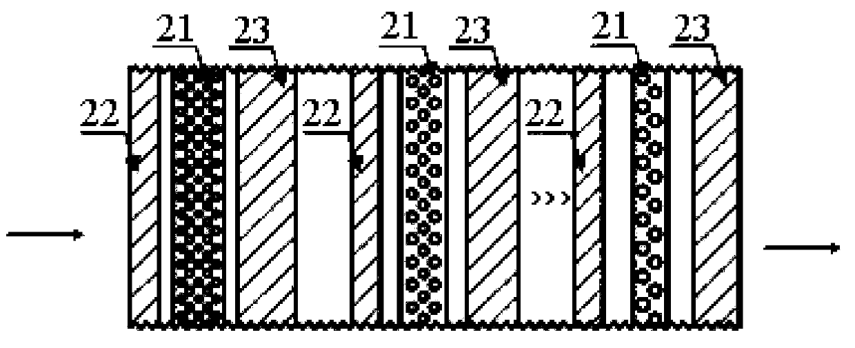 Multi-stage brush type seal of multi-stage differential structure