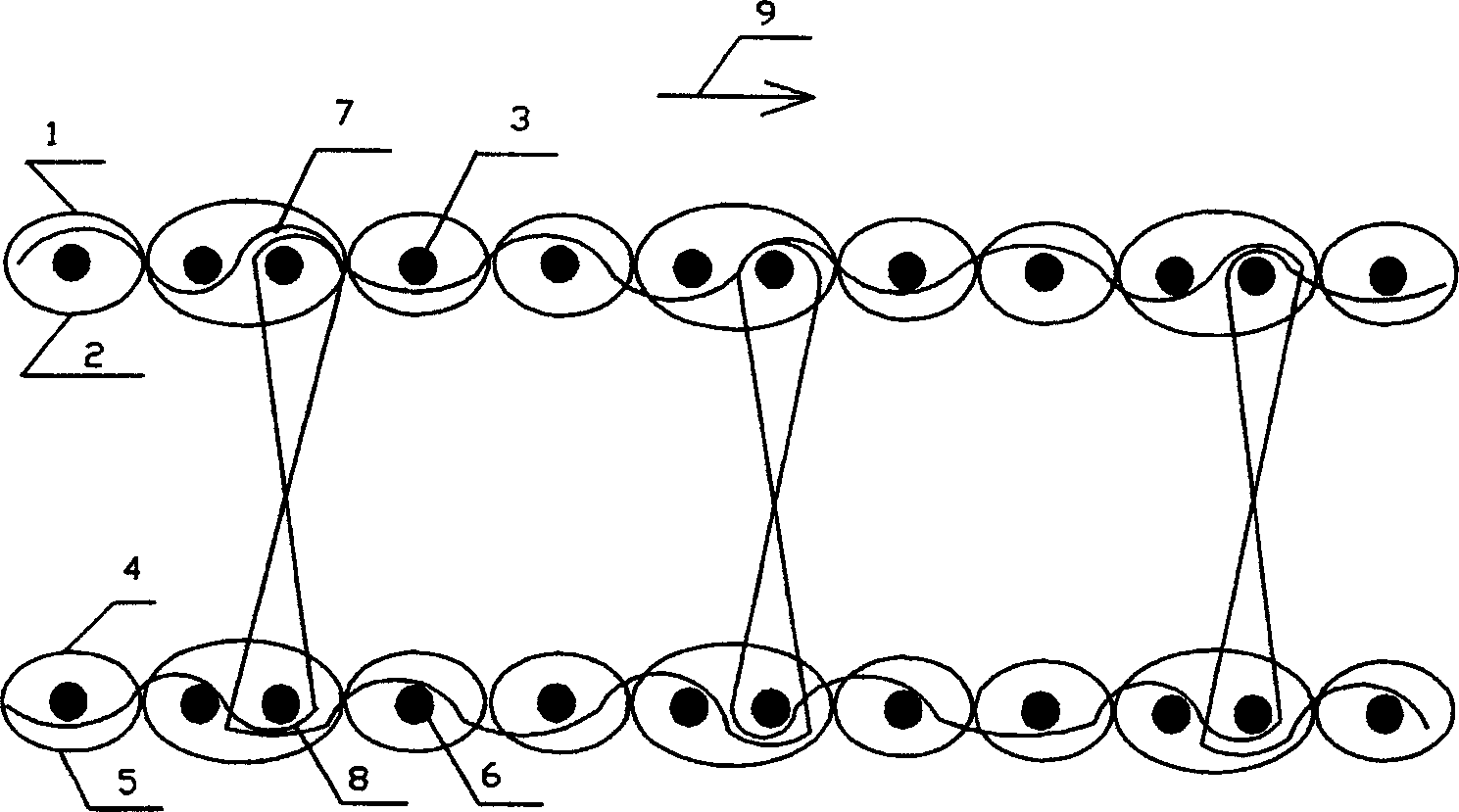 Three-dimensional woven hollow layer-connecting fabric