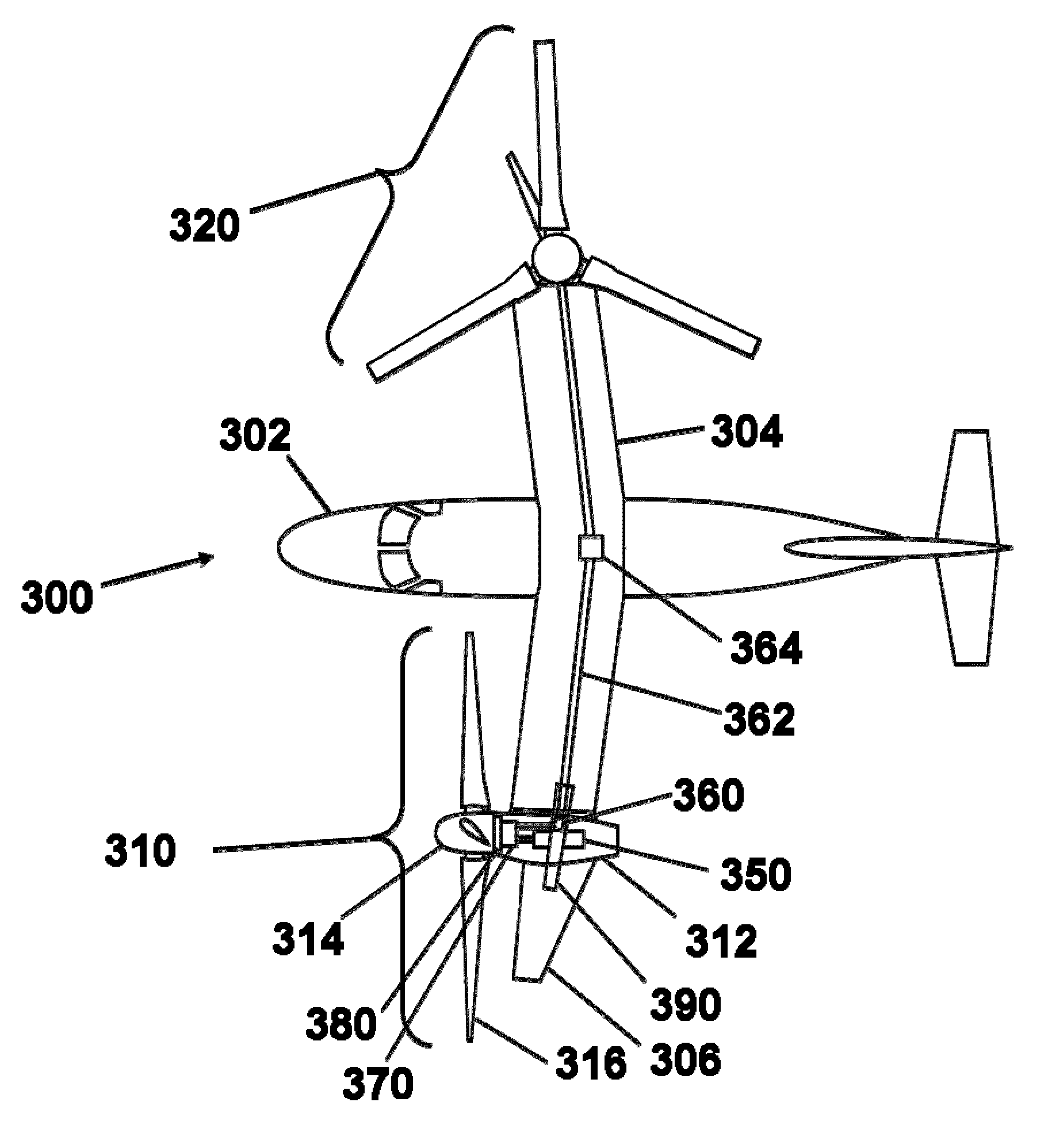 Combination spar and trunnion structure for a tilt rotor aircraft