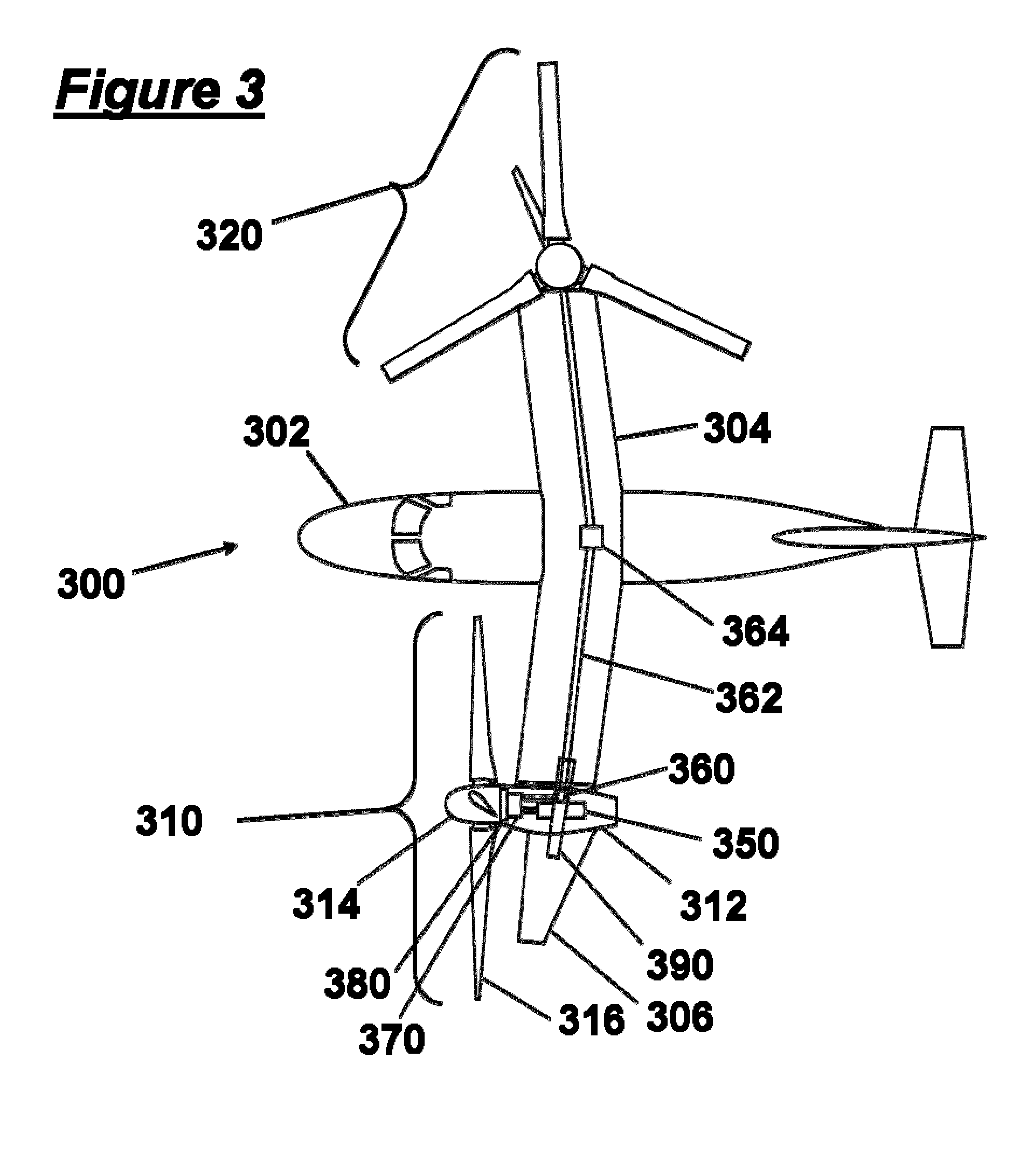 Combination spar and trunnion structure for a tilt rotor aircraft