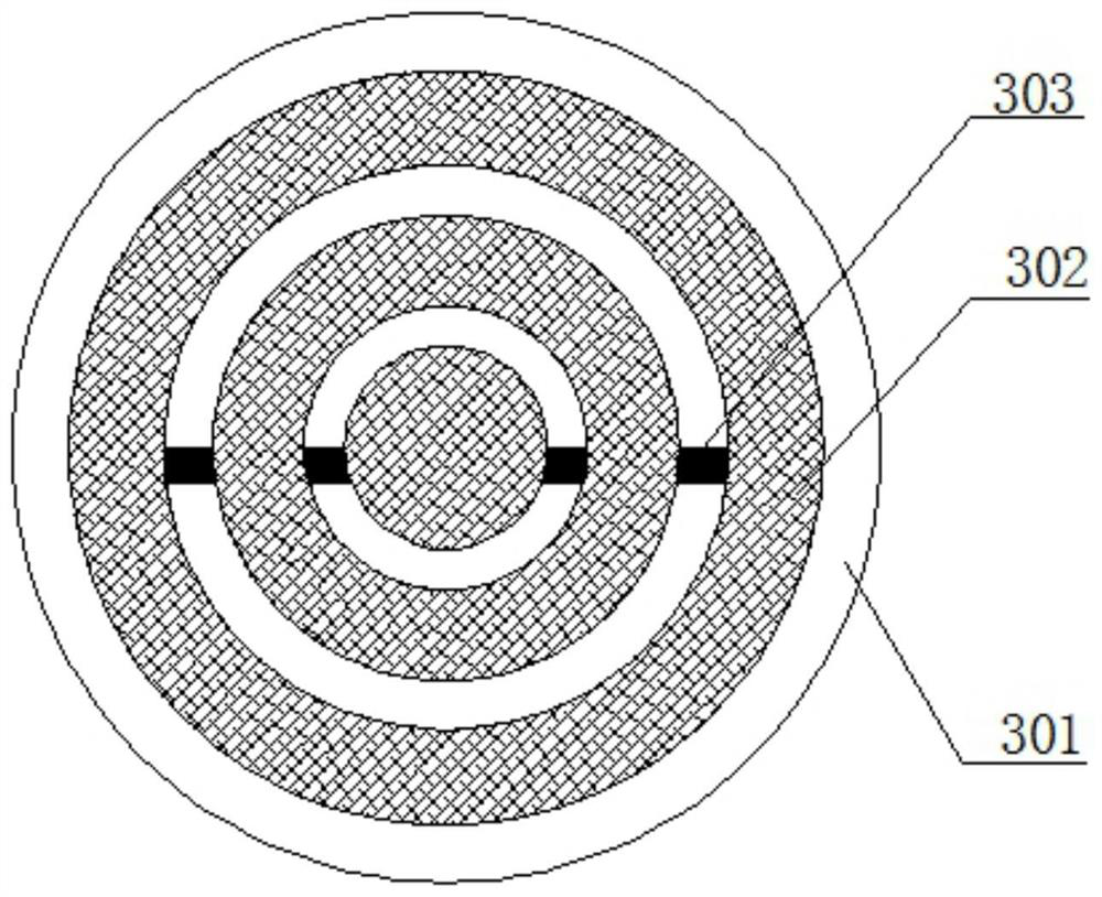 Desulfurization and purification device for secondary gas in fireflooding oil extraction