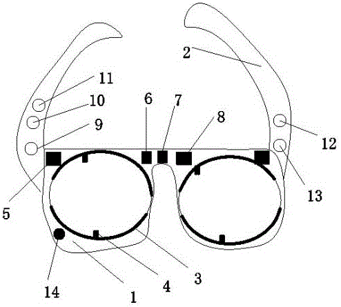 Intelligent eye massage device with body detection function