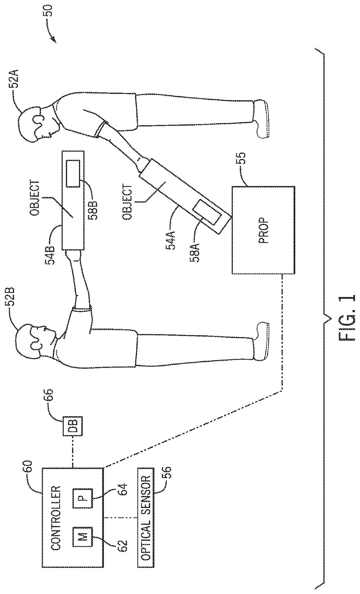 Interactive attraction system and method for object and user association