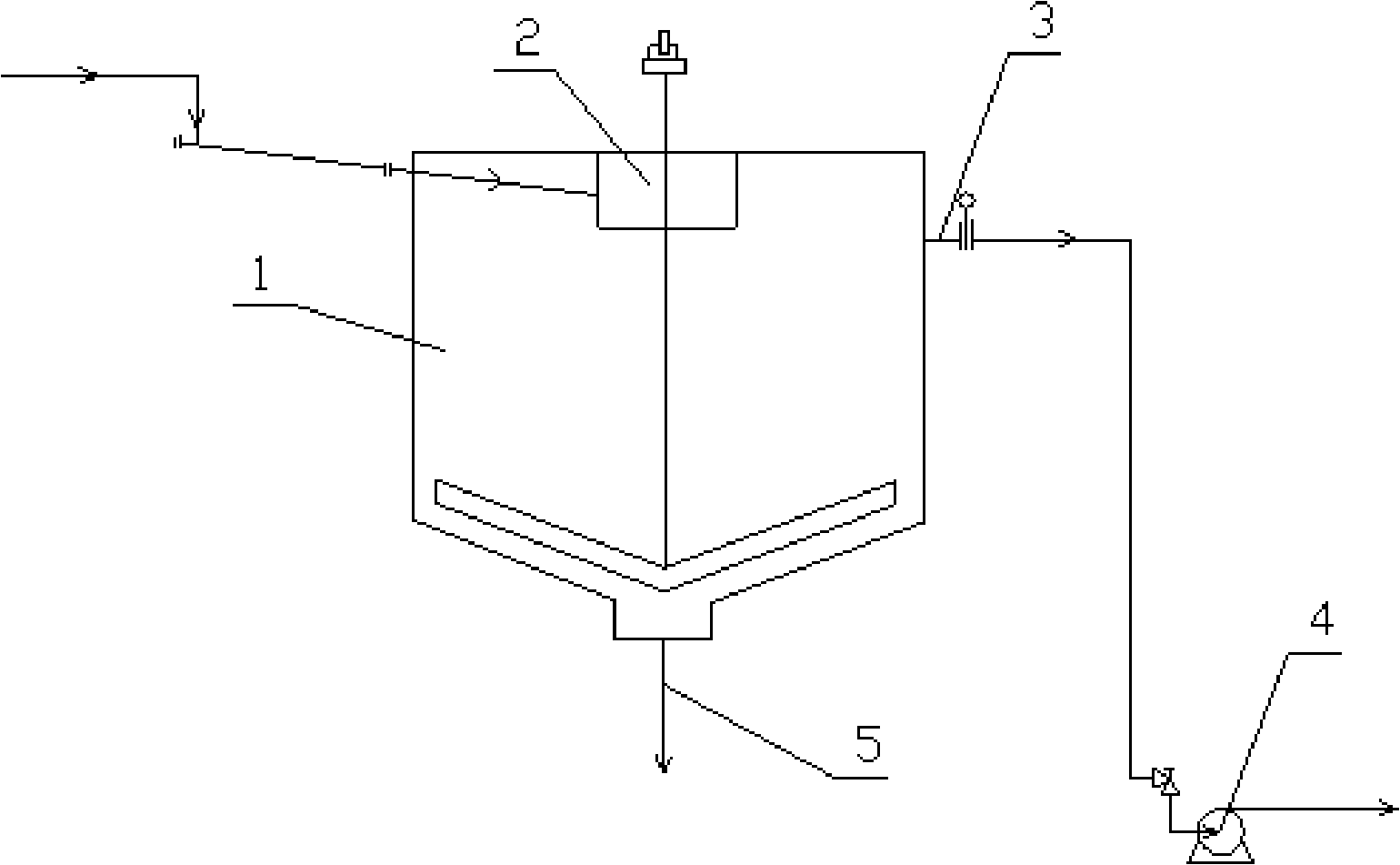 Method for reducing slip solid content of setting tank