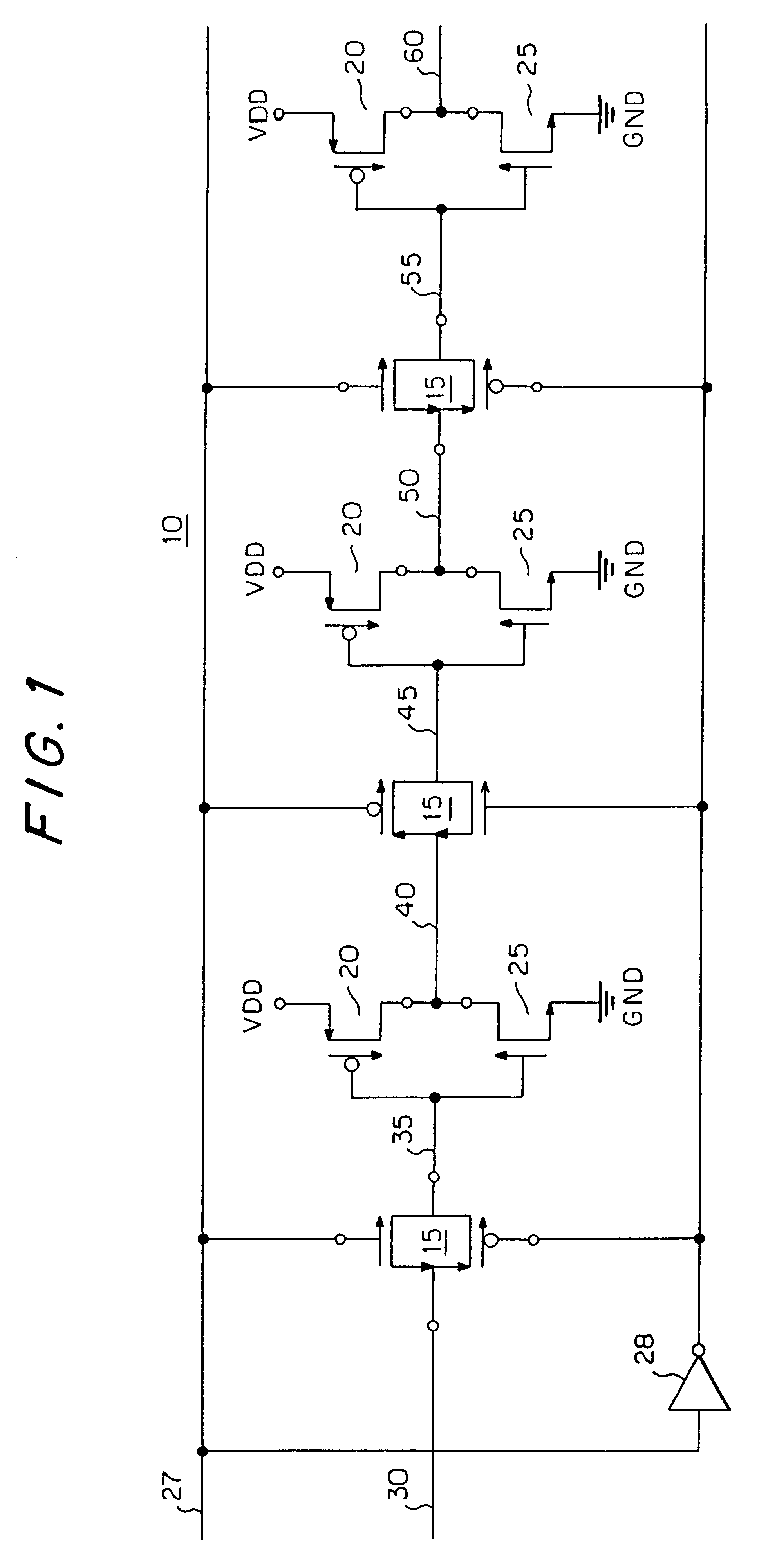 Circuit and method for limiting subthreshold leakage