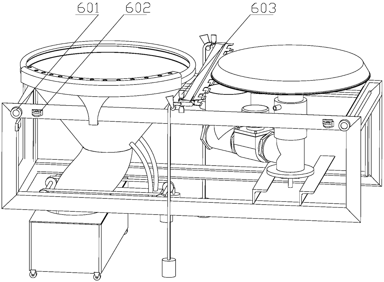 Feces-falling-door automatic paper pad clamping mechanism for automatic-defecating-assisting lying toilet bowl