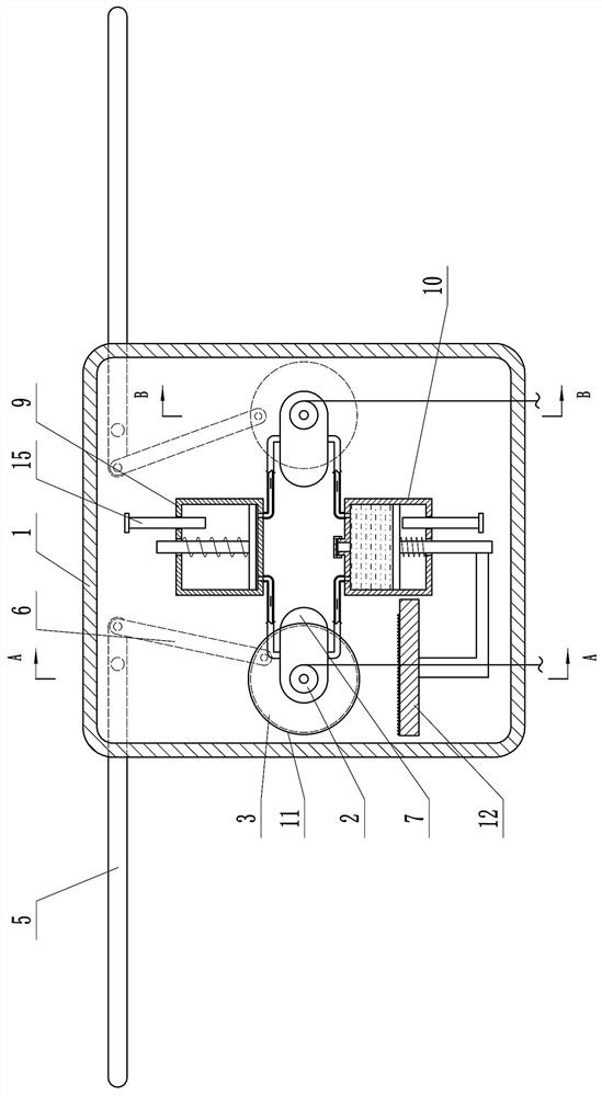 A device for limiting the number of people in a closed place