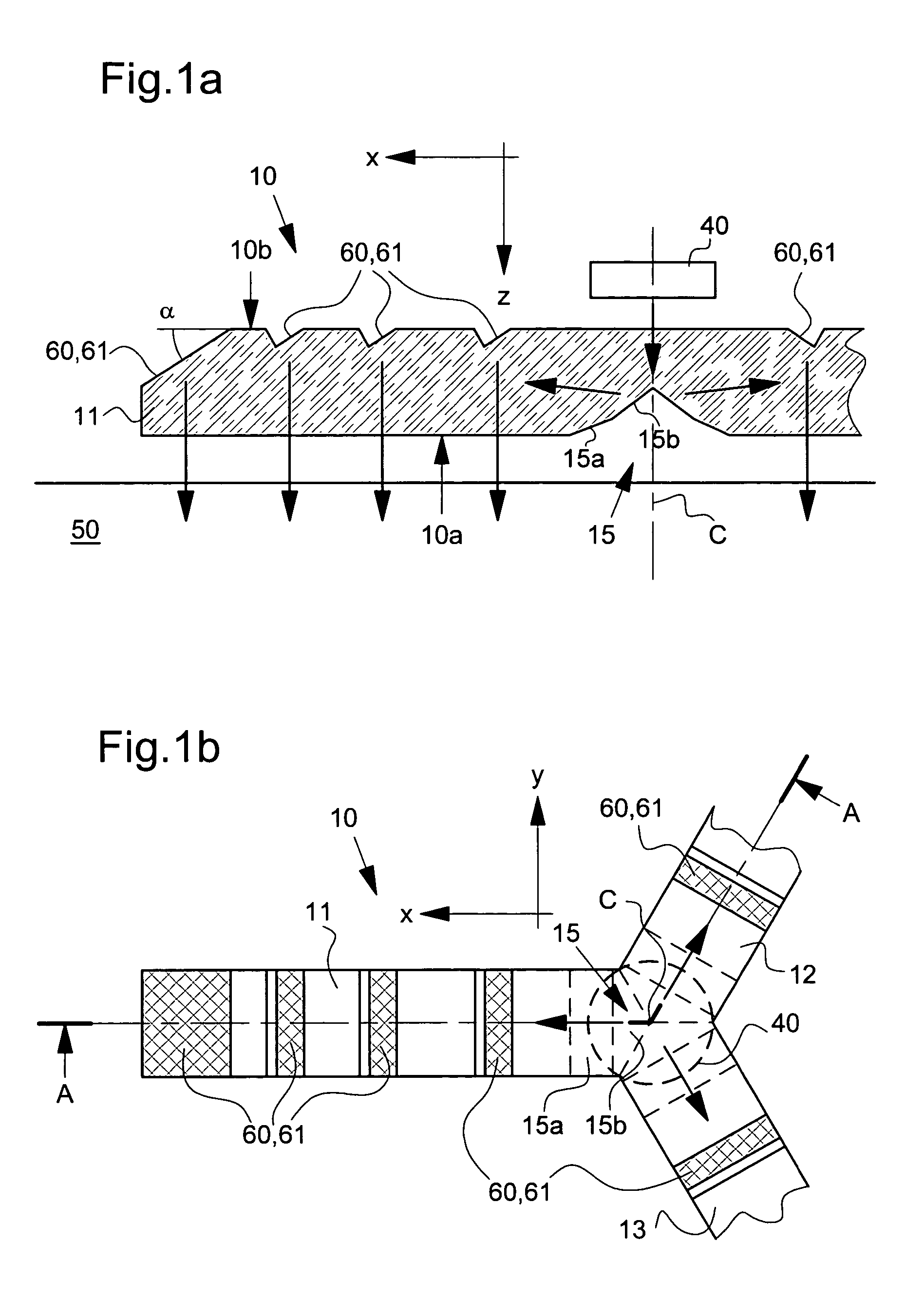 Portable instrument for measuring a physiological quantity, including a device for illuminating the surface of an organic tissue