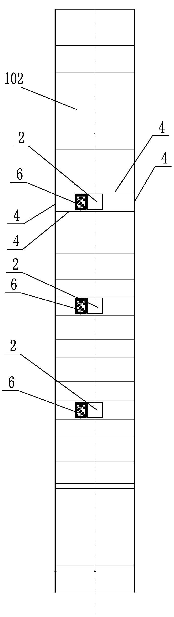 Measuring mechanism of resistance distribution in model test of ship jet drag reduction