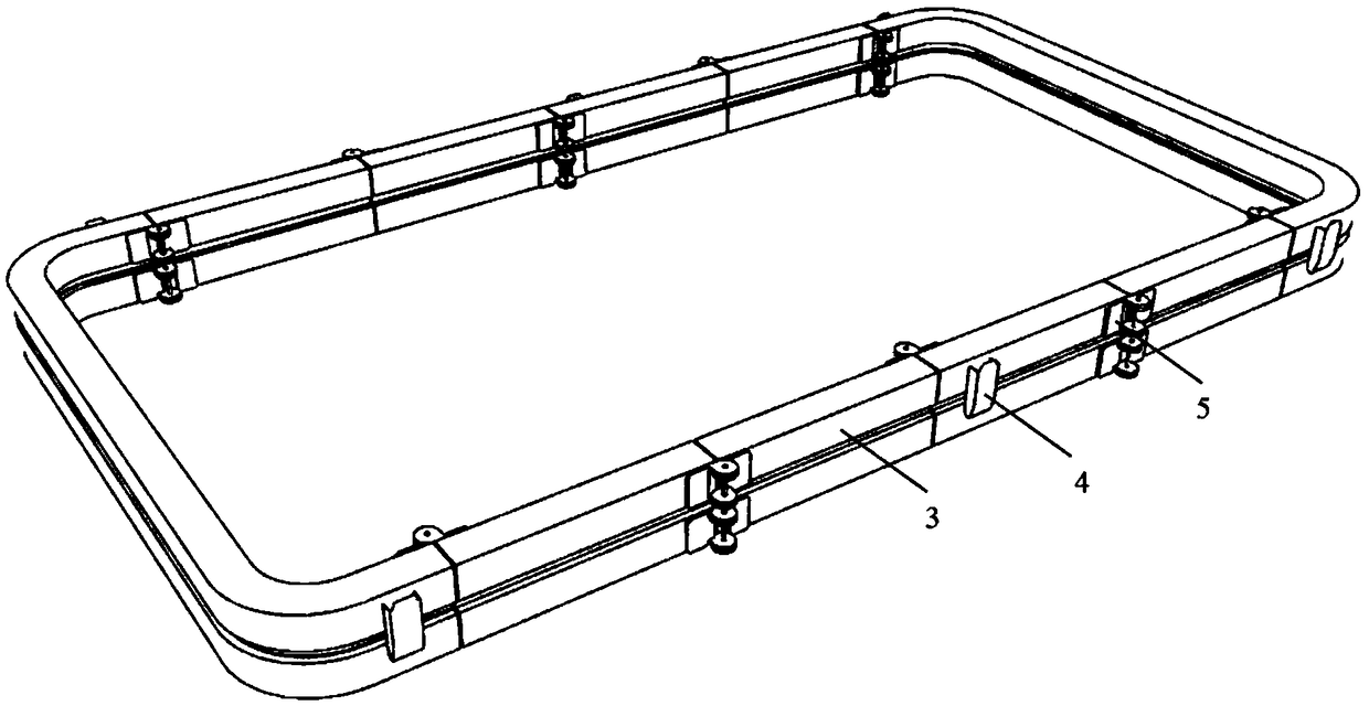 Connecting frame for tent extension connecting channel