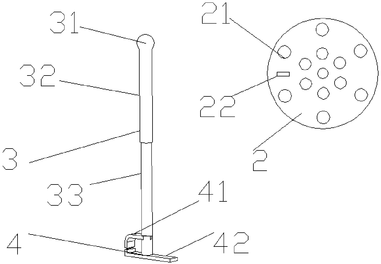 Detachable electric lamp