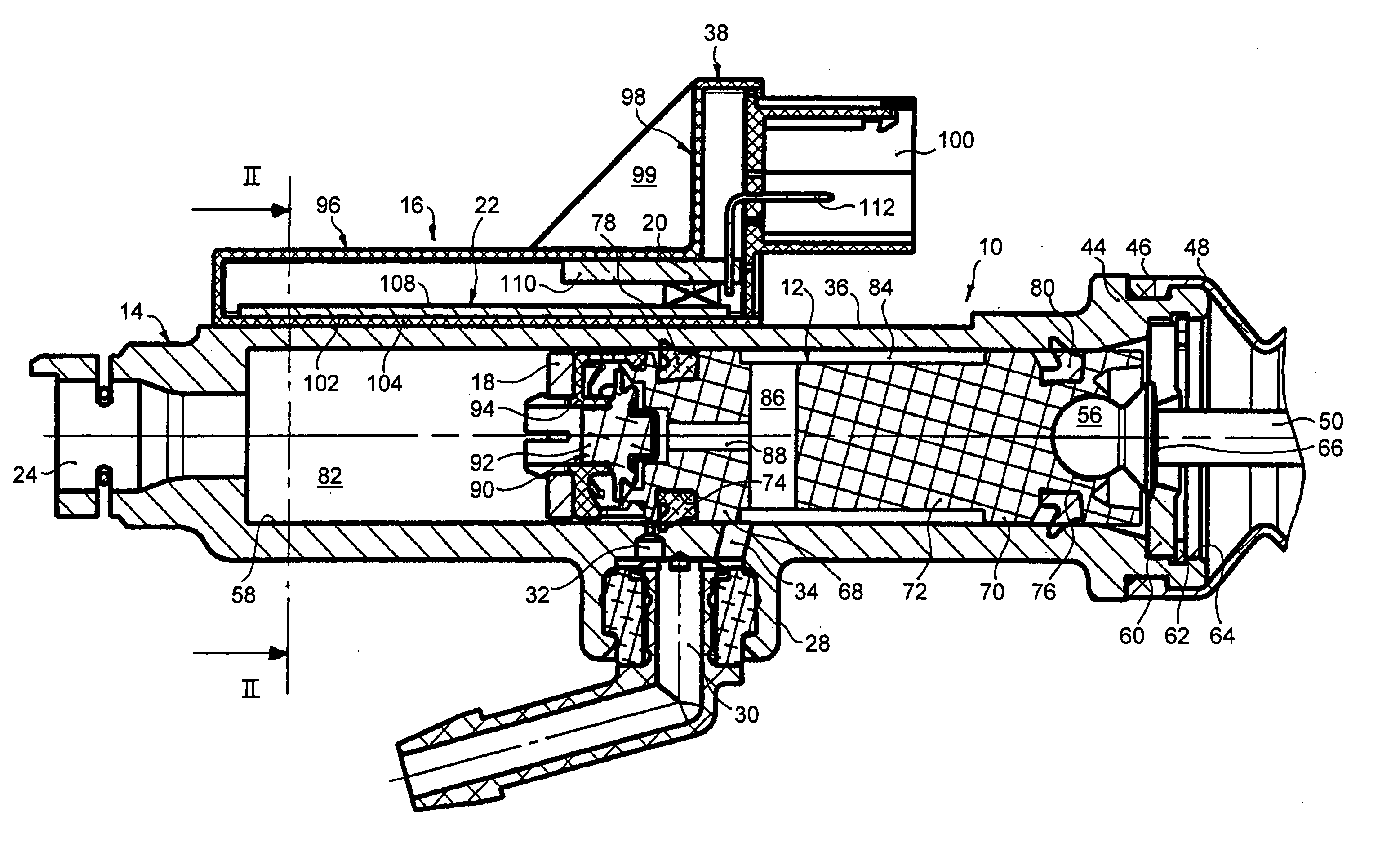 Device for sensing the axial position, in relation to the other component, of one of two components mobile relative to each other