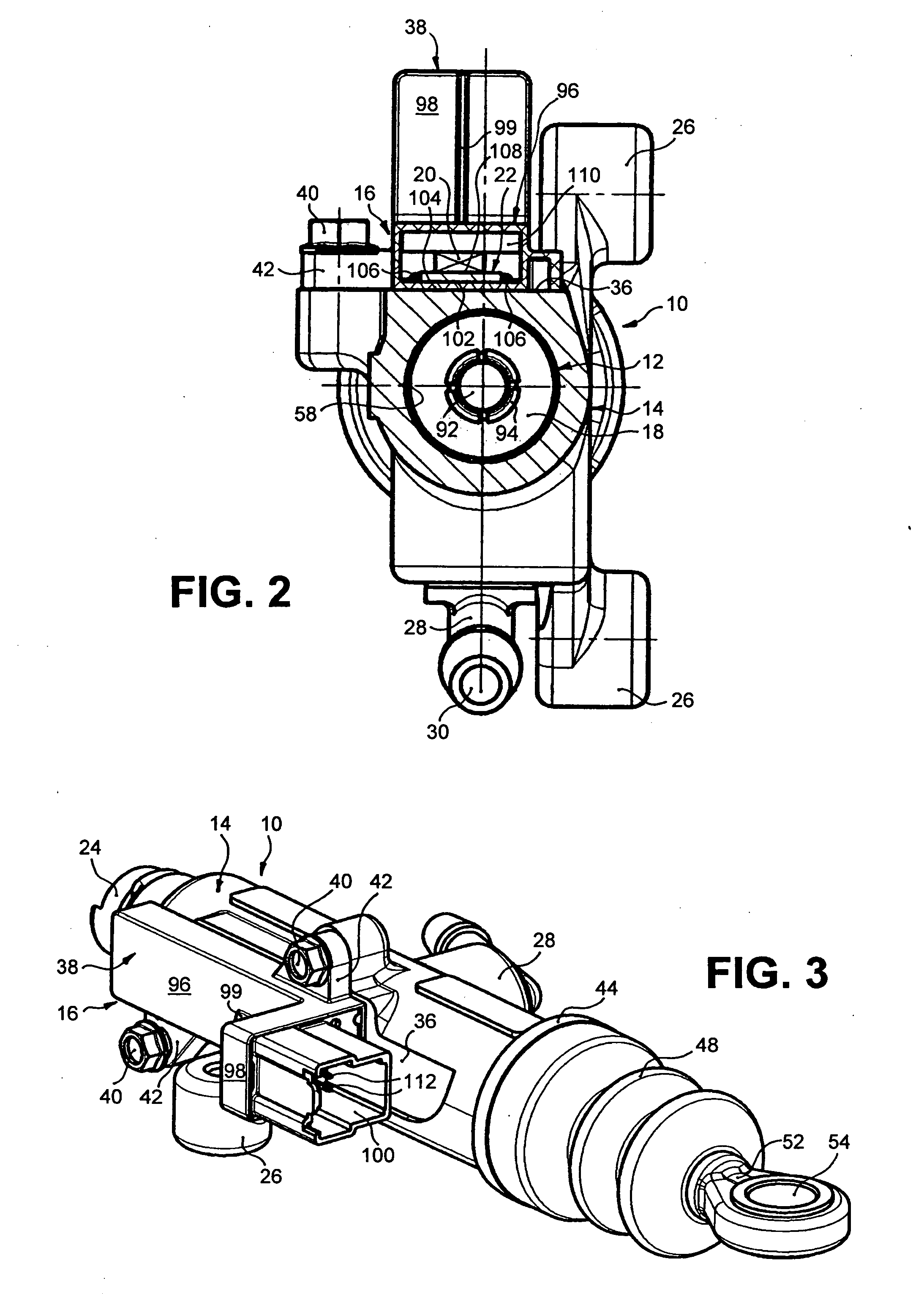 Device for sensing the axial position, in relation to the other component, of one of two components mobile relative to each other