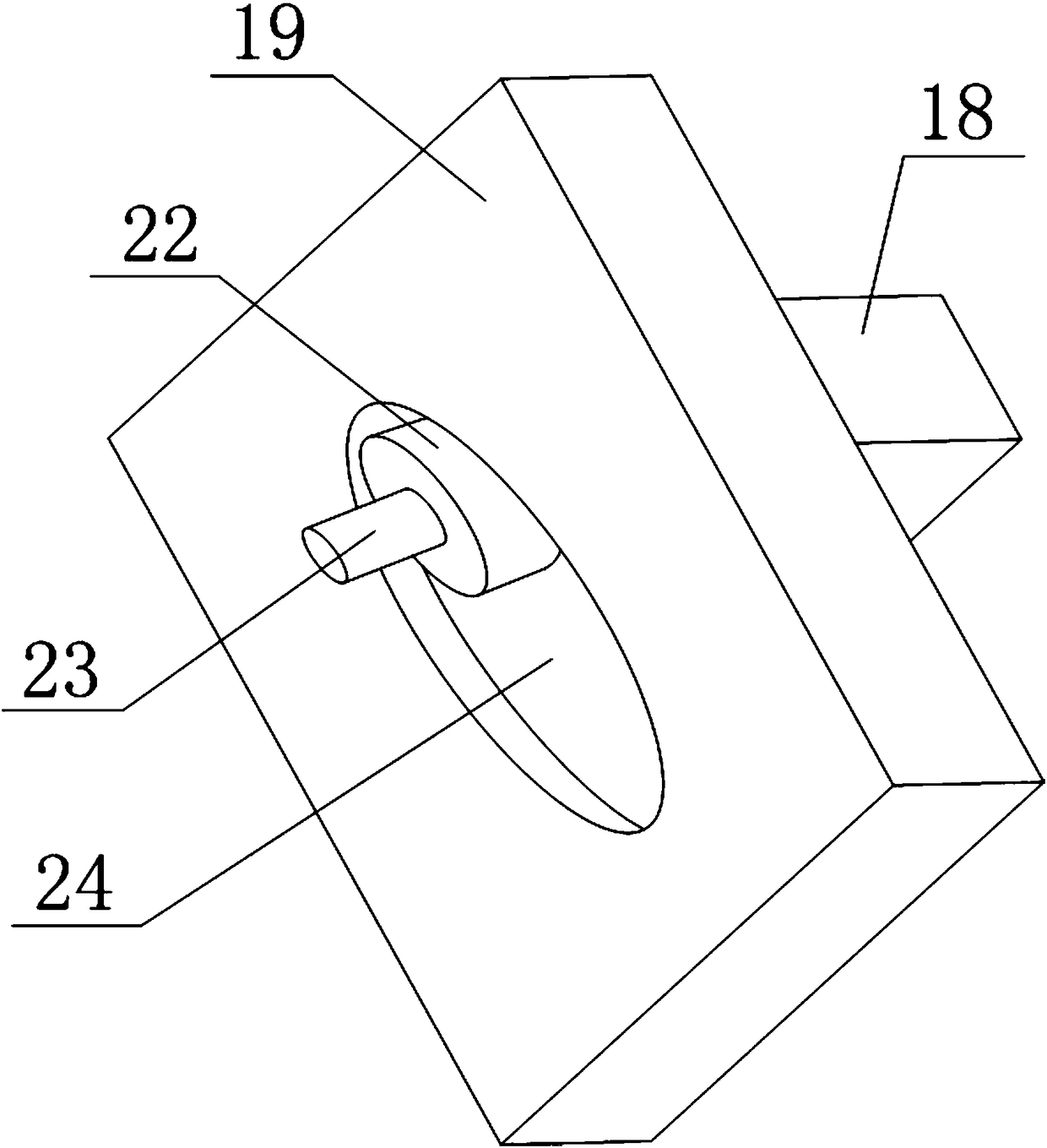 An operating method based on a bamboo chip cutting machine used at a construction site