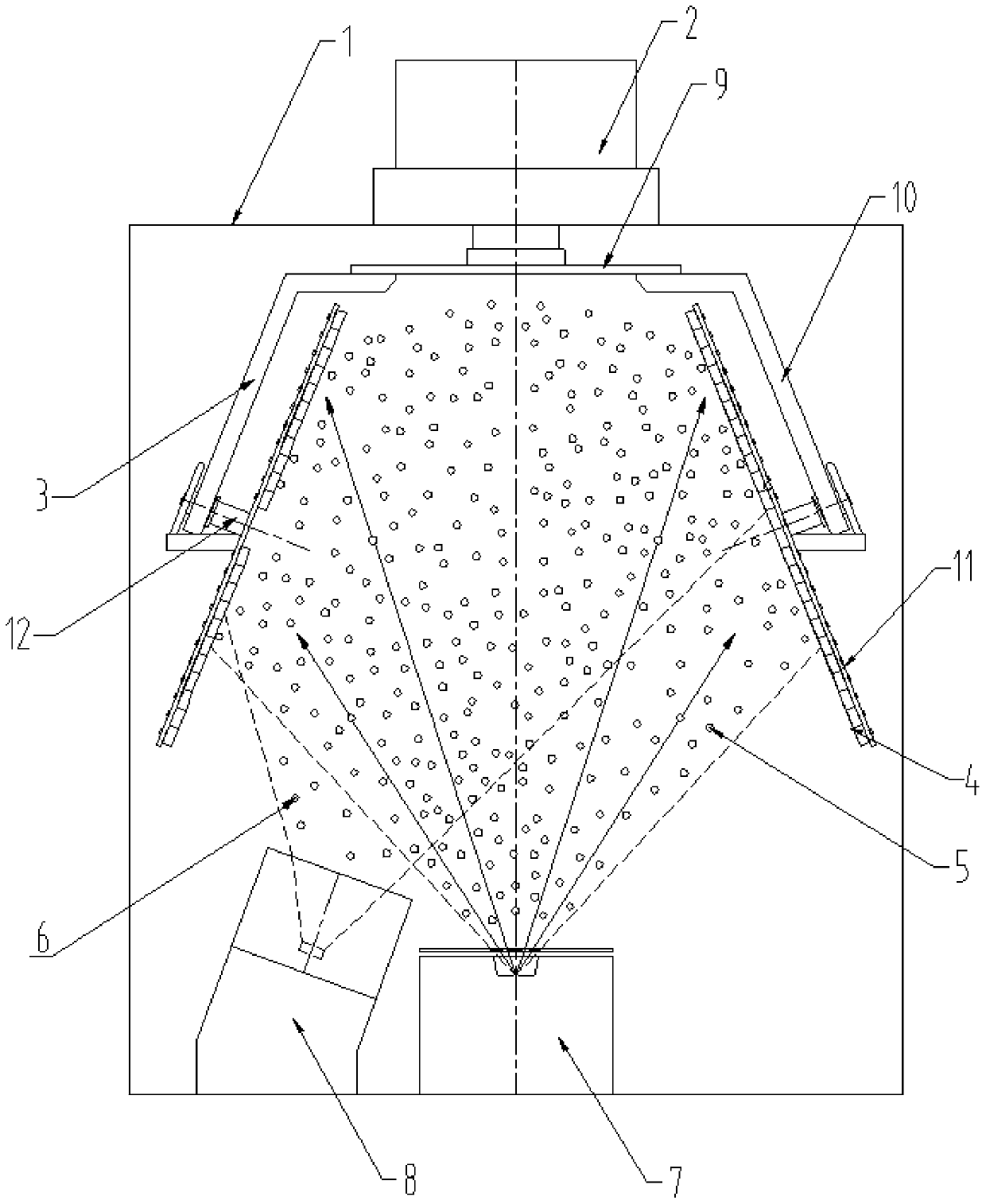 Equipment for evaporating plated terbium or dysprosium on magnetic material surface