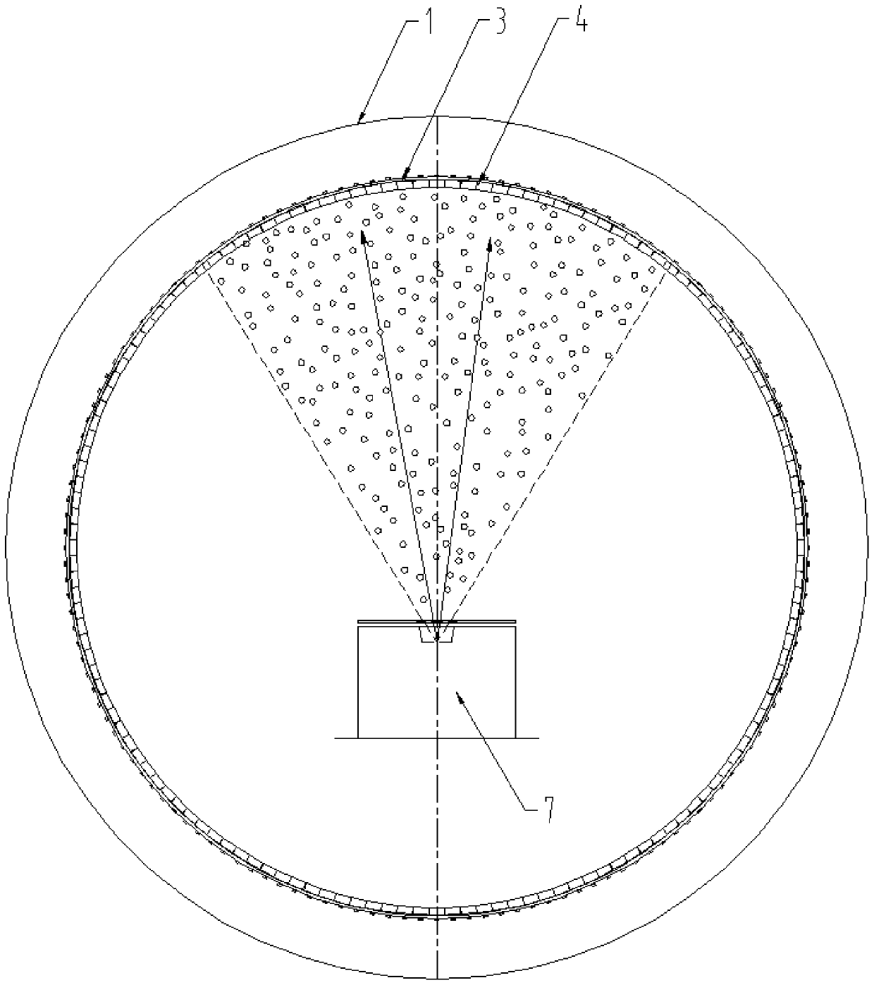 Equipment for evaporating plated terbium or dysprosium on magnetic material surface