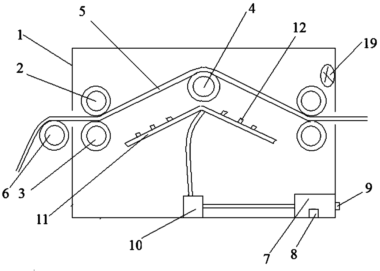 Weaving cloth drying device