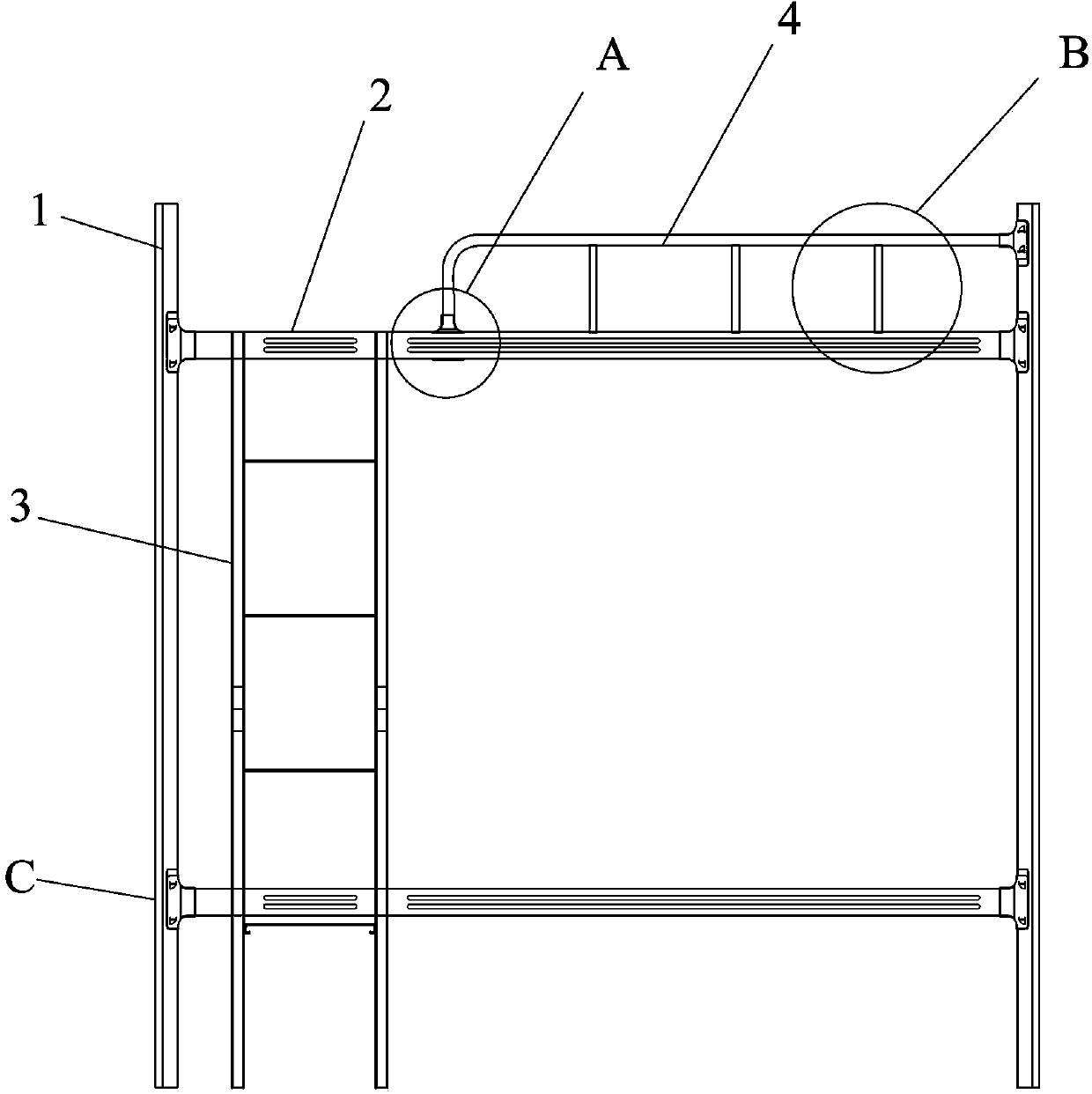 Plug structure for bed and plug structure-based bedding